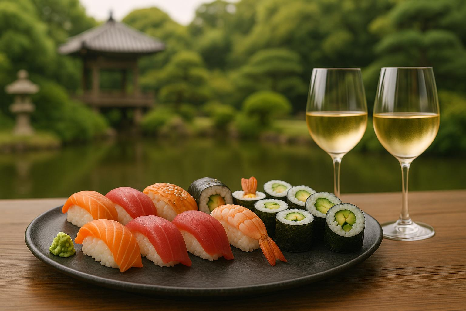 Mejores vinos para sushi: maridaje perfecto